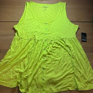 NWT Torrid super soft knit highlighter green 2